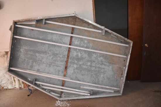 Aluminum lighted sign bracket, as is condition ( you are not getting the Aamco sign pictured, that