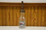 Buffalo Gasoline 1 qt. glass oil bottle