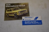 1974 International Scout Brochure & warranty booklet