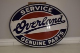 Overland (Genuine Parts Service) double sided porcelain sign