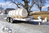 1,000 gal. elliptical poly tank