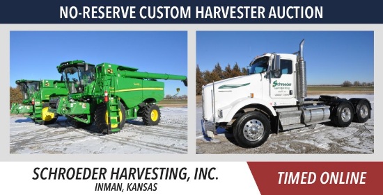 No-Reserve Custom Harvester Auction - Schroeder