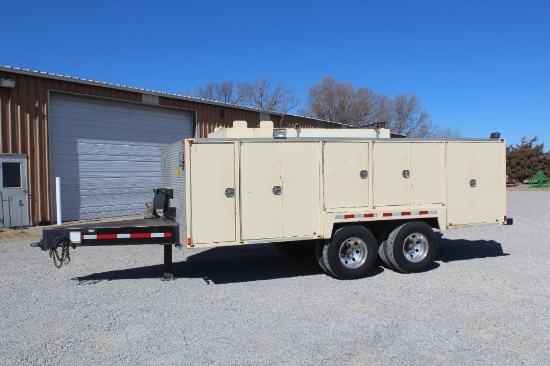 Shop built 16' service trailer