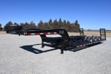 Shop built 34' combine trailer