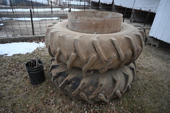 18.4-34 clamp on duals
