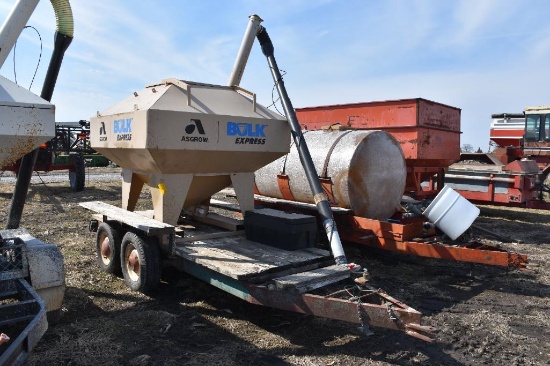 Bulk Express seed tender on 2 wheel trailer