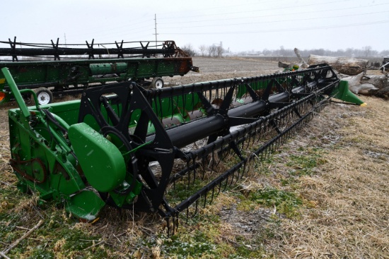 2002 John Deere 930F 30' grain platform