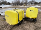 (2) Demco 200 gal. poly saddle tanks