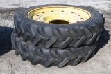 (2) 320/90R42 tires and wheels
