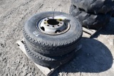 (2) 12.00-20 tires on 10-bolt rims