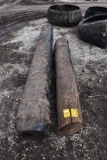 (2) Creosote wood posts