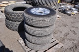 (4) 245/75R17 tires and rims off 2022 GMC 2500 pickup