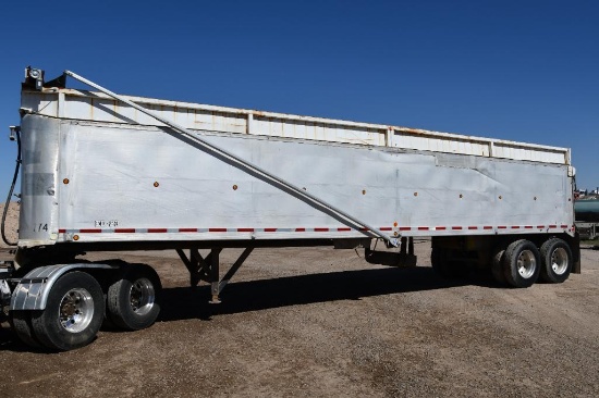 1995 Vantage 40' aluminum end dump trailer
