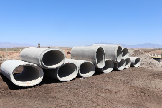 (10) Large reinforced concrete elliptical pipes