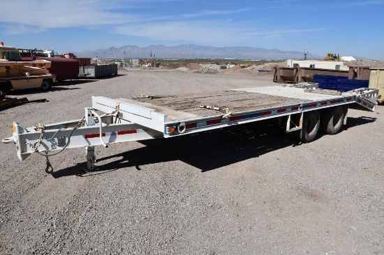 1997 Trail King 25' deck over flatbed trailer