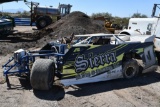 Number 8X dirt track car