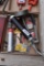 Pistol grip grease gun, saw blades, etc.