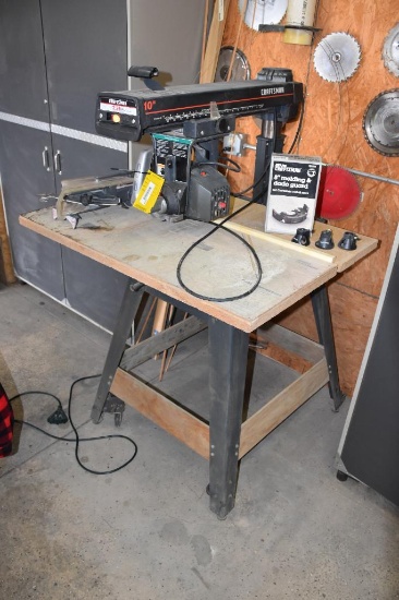 Craftsman 10 in. radial arm saw on stand
