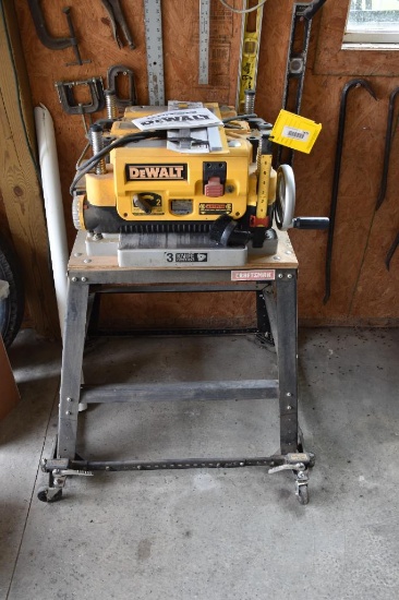 DeWalt 3 knife planer on stand