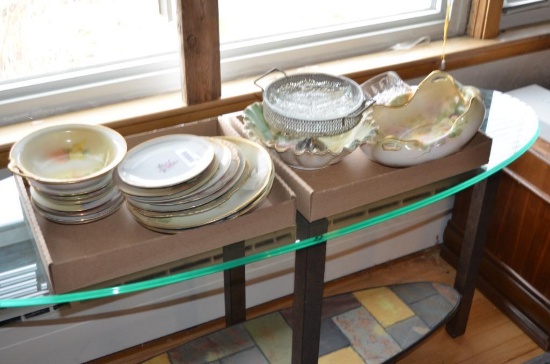 Quantity of antique dishes