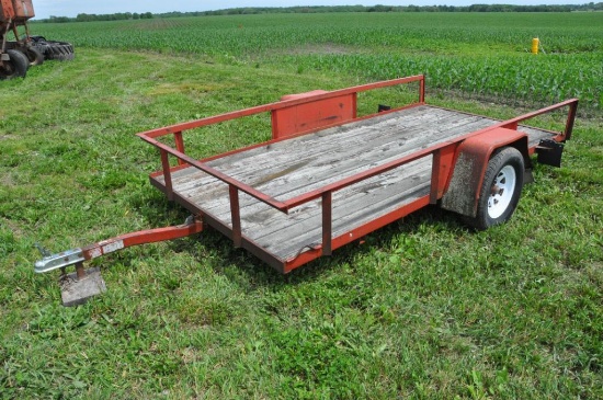 12'x6' flatbed tilt deck trailer