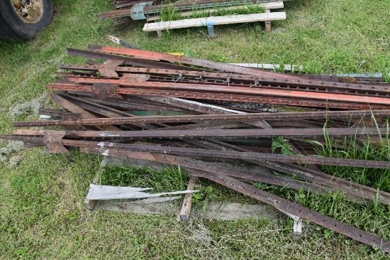 Pallet of steel posts