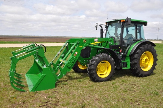 2016 John Deere 5115M MFWD tractor w/loader