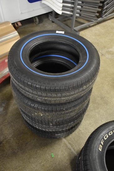 (4) Blue Line P225/70R15 Tires