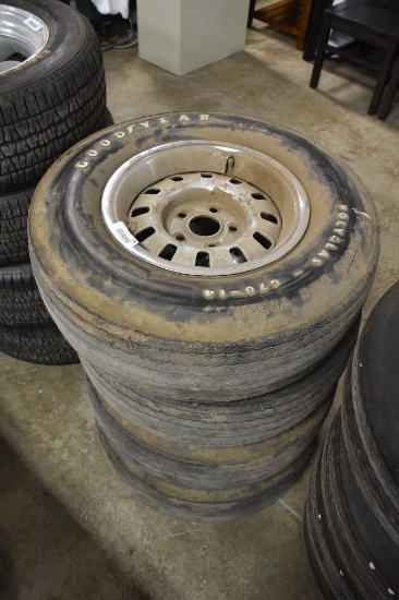 (4) Goodyear G70-14 Tires and Rims