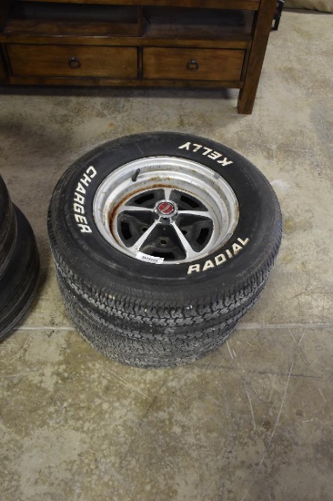 (2) Kelley Charger P245/60SR14 Tires and Rims