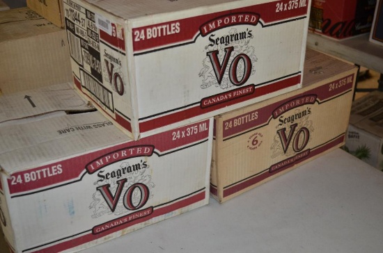 (3) Cases of Seagram's VO Canadian whiskey