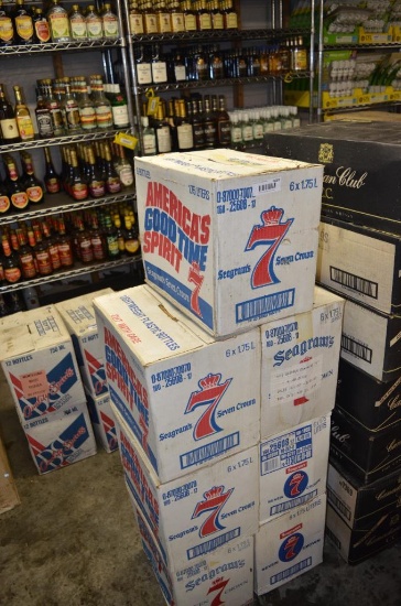 (7) Cases of Seagram's 7 Crown whiskey