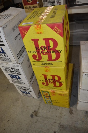 (3) Cases of J and B Scotch whiskey