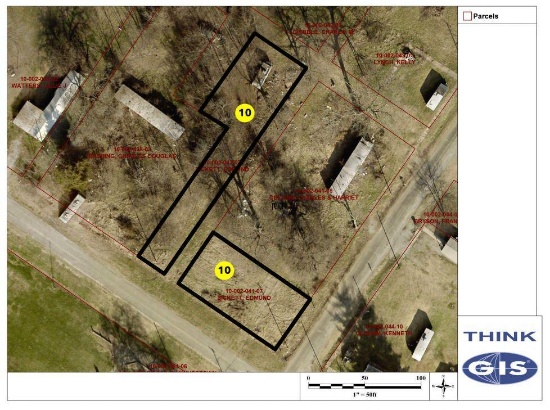 Lot 10: Unimproved irregular shaped lot