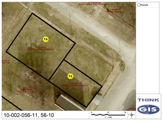 Lot 16: Unimproved 104' x 104' & 52' x 104' lot