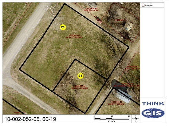 Lot 21: Unimproved 208' x 208' lot
