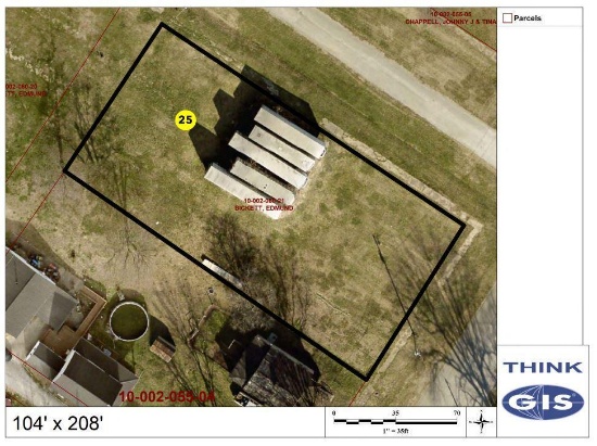 Lot 25: Unimproved 104' x 208' lot