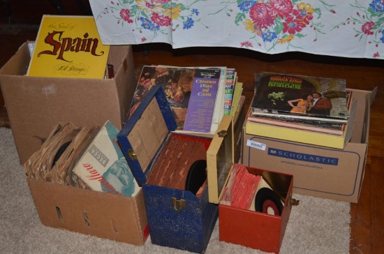 Large collection of vintage records