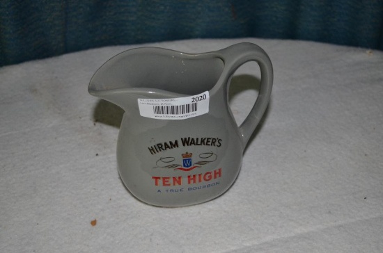 Hiram walker 10 high bourbon pitcher