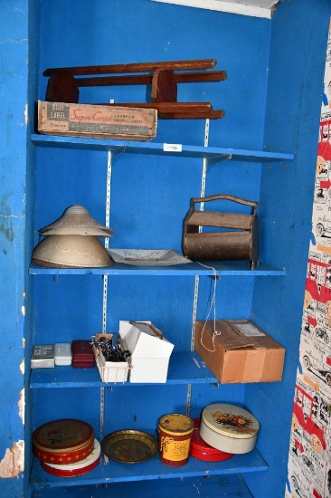 Contents of shelves to include