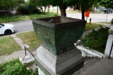 (7) Concrete planters in various forms of condition