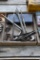 Misc. hand tools to include pry bars, sockets, c clamps