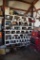 Contents of wooden organizer to include connectors, hoses, wiring, fittings, etc.