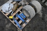 Pallet of parts to include, hydraulic cylinders etc..