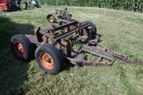Shop built skid steer trailer w/ attachments