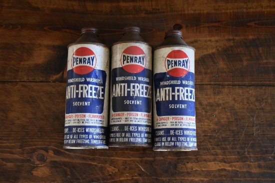 (3) Cone Top PenRay advertising cans