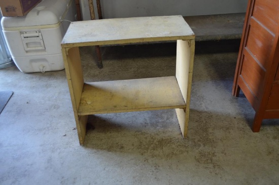 Chippy paint rustic bookshelf