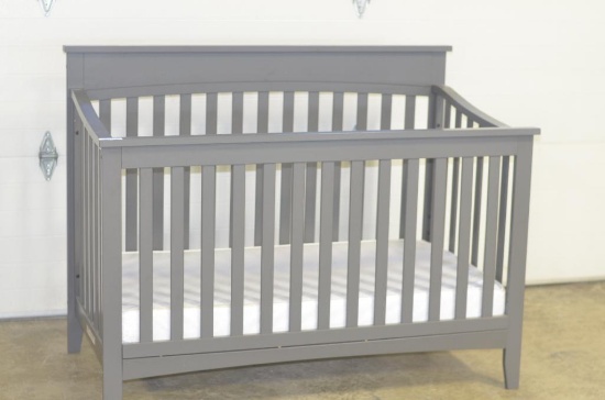 56 in. wide x 36 in. tall x 31 in. deep modern baby crib
