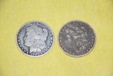 (2) Morgan Silver dollars