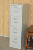 Hon metal 4-drawer file cabinet